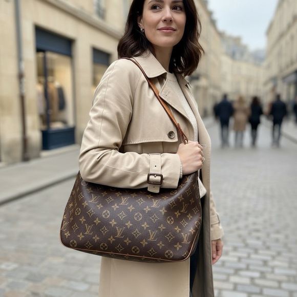 Louis Vuitton Delightful Handbag Monogram Canvas MM - Picture 9 of 16